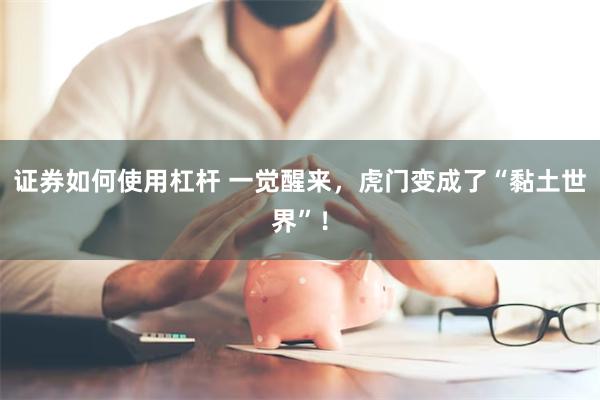 证券如何使用杠杆 一觉醒来，虎门变成了“黏土世界”！